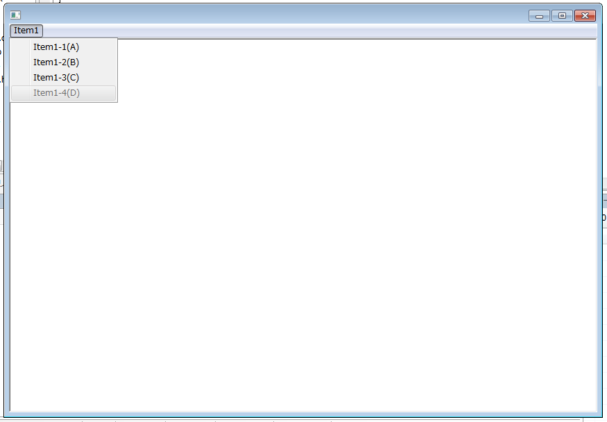 Item1-4がグレーアウトした。