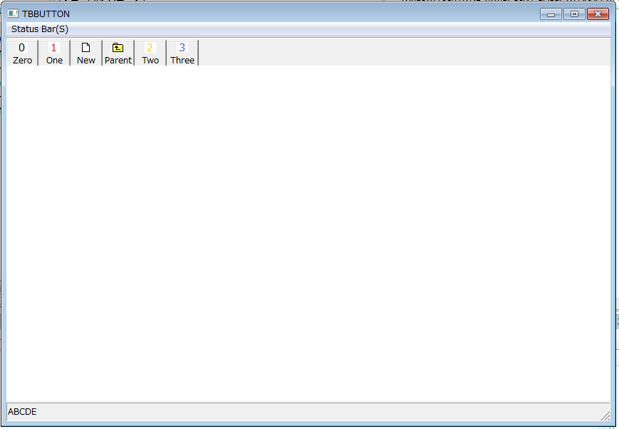 もちろんメニューからAdd Buttonsを押すとこうなる。