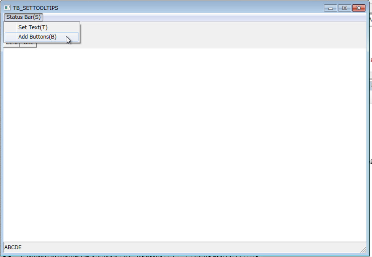 Add Buttonsで追加したら、