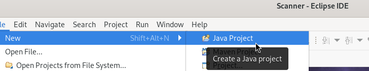 Javaプロジェクト作成