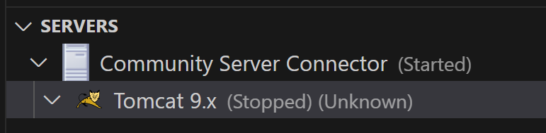 Tomcat追加されStopped