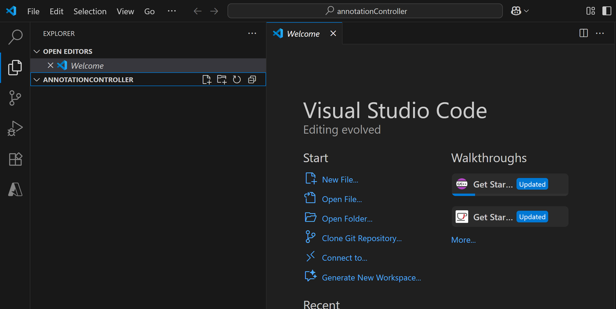 VSCodeでOpen Folderでここを開く