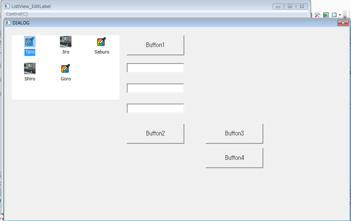 Button4を押すと、