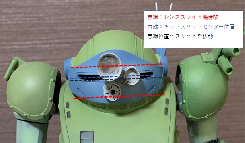 バンダイ1 スコープドッグターボカスタム製作記 装備 頭部 わっとの模型と趣味の日々