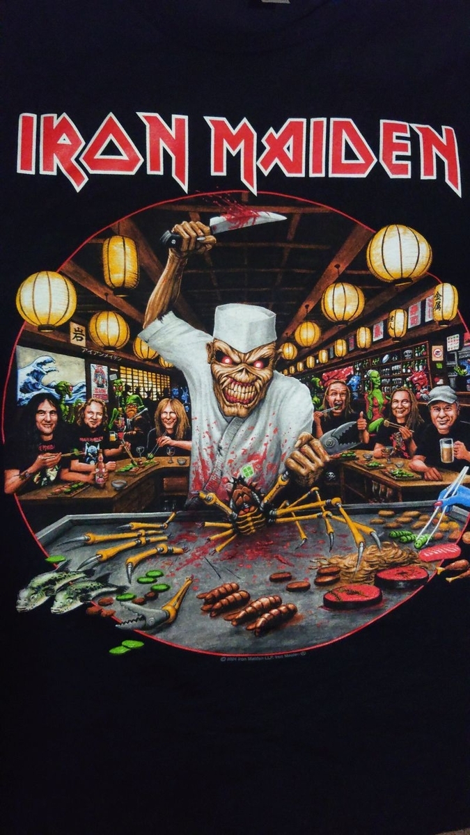 新品 アイアンメイデン　2024 ジャパンツアー ジップパーカー　会場購入 いよいよ来日するIRON MAIDENのグッズ情報が公開！その値段に