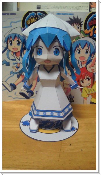 イカ娘 ペーパークラフト Beezusのアニメとかの感想 観察 考察