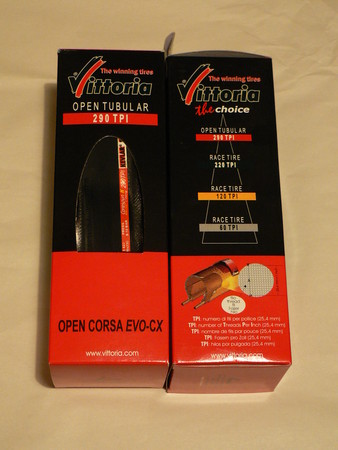Vittoria オープンコルサ EVO CX 23c 290TPI 青白2本 タイヤ交換 Vittoria Open Corsa EVO CX - 黒こんぶの日記