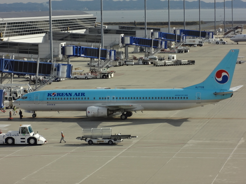 B737-900 釜山から