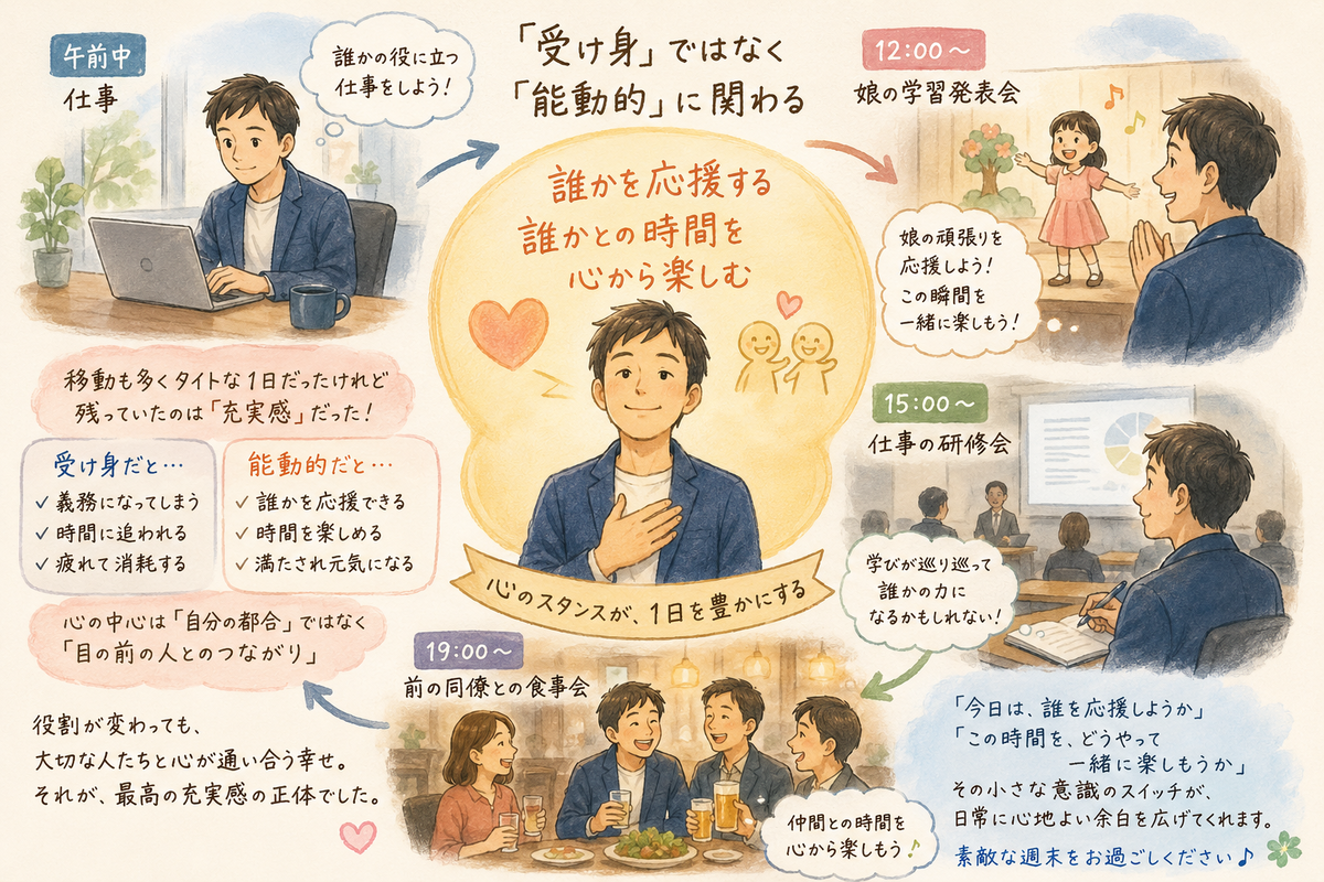 ポイントは「目の前の人を応援すること」