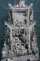 [艦船]補給艦ときわAOE423をレインボーブリッジから見る