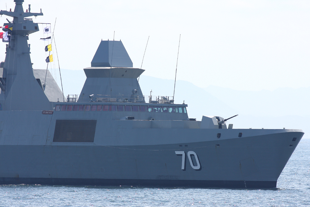 シンガポール海軍のフリゲイト　ステッドファストRSS Steadfast 70