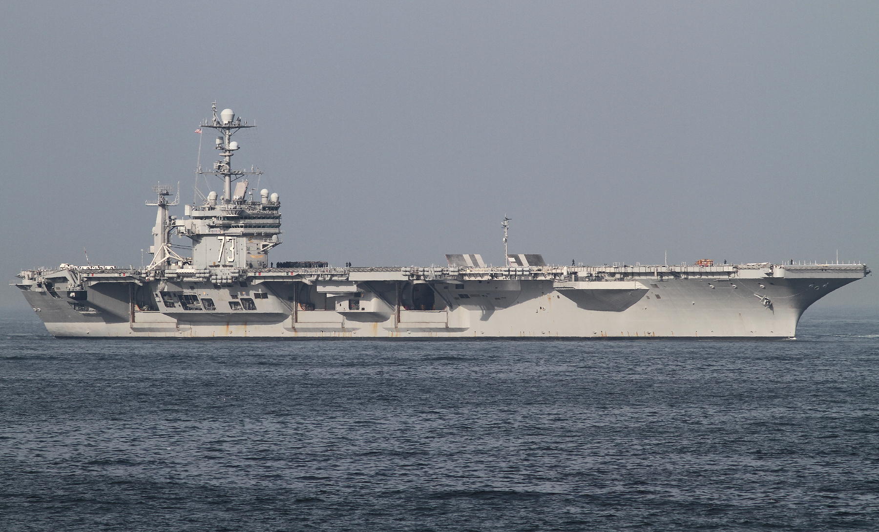 2015年５月15日横須賀に入港するジョージ・ワシントンUSS George Washington CV