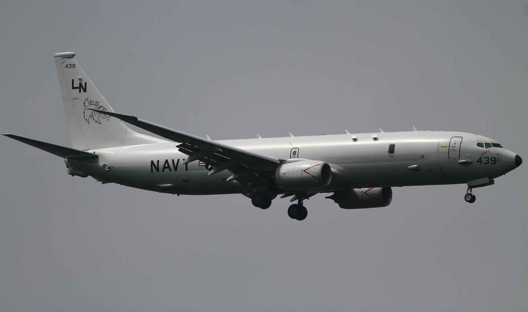 2015年７月20日　三沢に着陸するVP-45のP-8A(LN439/Bu.No.168439)