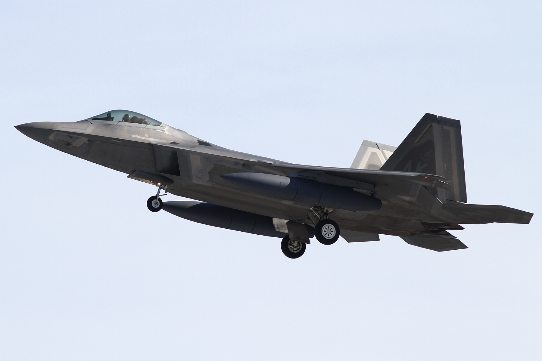 2016年１月21日横田に着陸する3WG/525FSのF-22A(06-4119)