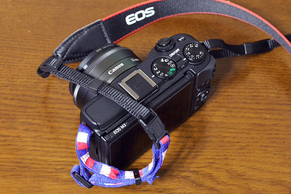 Canon EOS M3 / 純正ストラップ付 何をいまさら Canon EOS M3 物語 / ストラップをひと工夫 - 道楽
