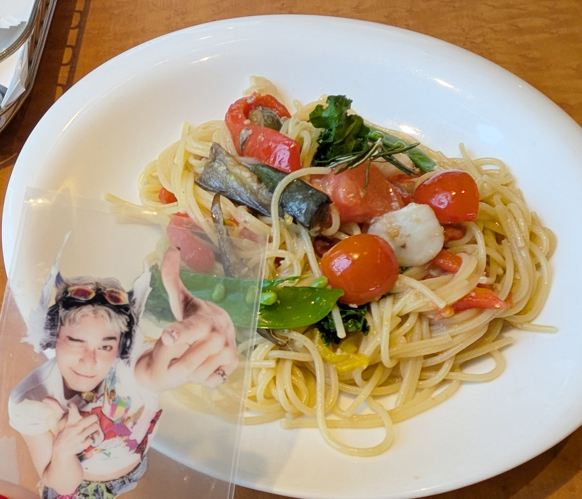 徒歩で山手線一周、ランチのパスタ