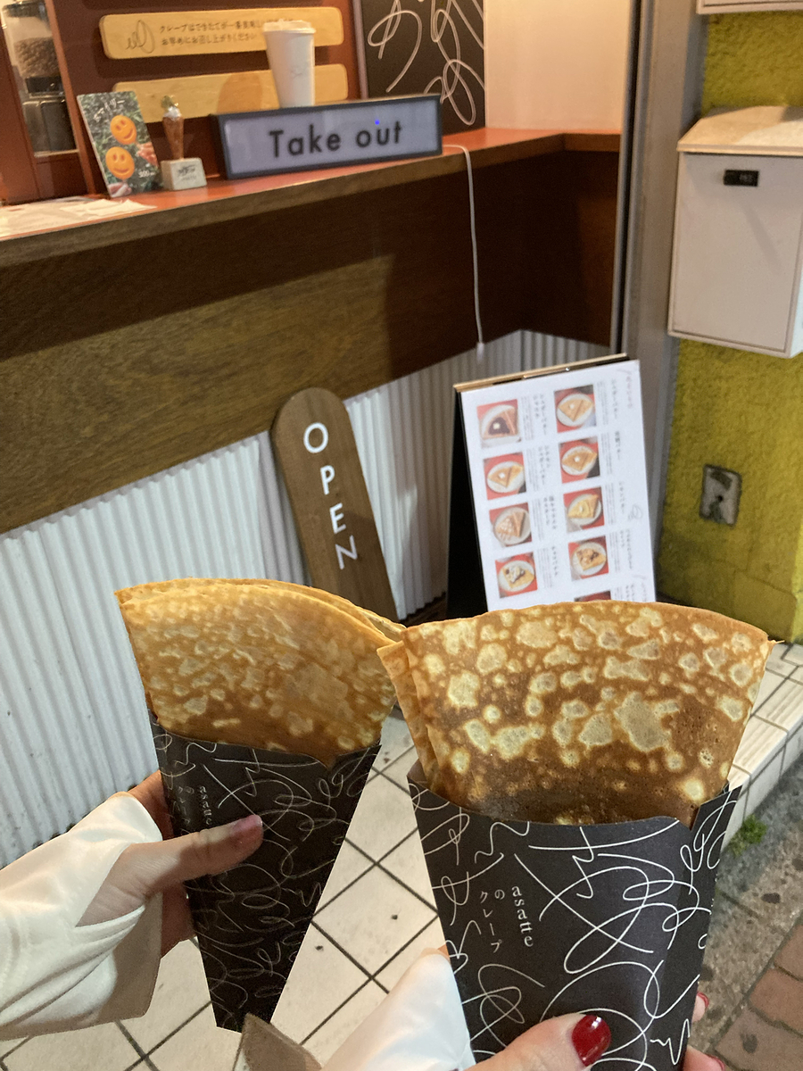 徒歩で山手線一周、西日暮里のクレープ屋さん