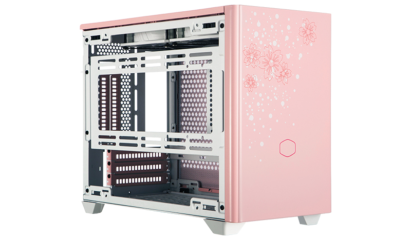クーラーマスター NR200 Mini-ITX PC ケース 付属品付き 春らしい桜色！】クーラーマスター社「MASTERBOX NR200P SAKURA