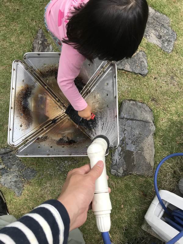 BBQ　後片付け