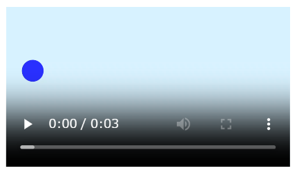 コントロールバーを追加した動画