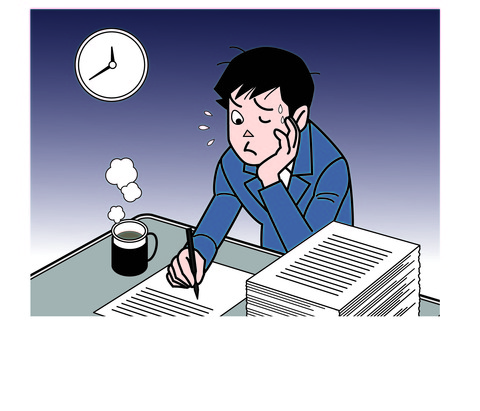 深夜のサラリーマン