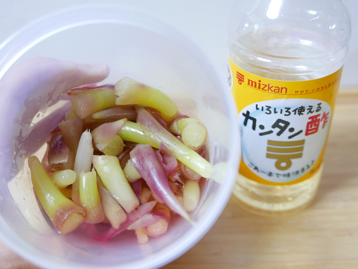 腸活 常備菜 茎みょうがのピクルス 甘酢漬け ごま油漬けを作ってみました ときめき のんびりライフ