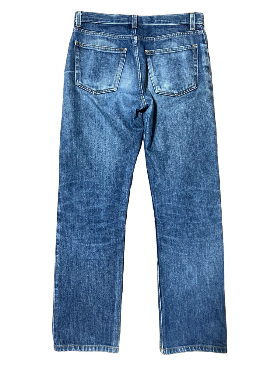 HELMUT LANG ブルー ジーンズ Helmut Lang Wide Leg Painted Jeans | HELMUTLANG.COM