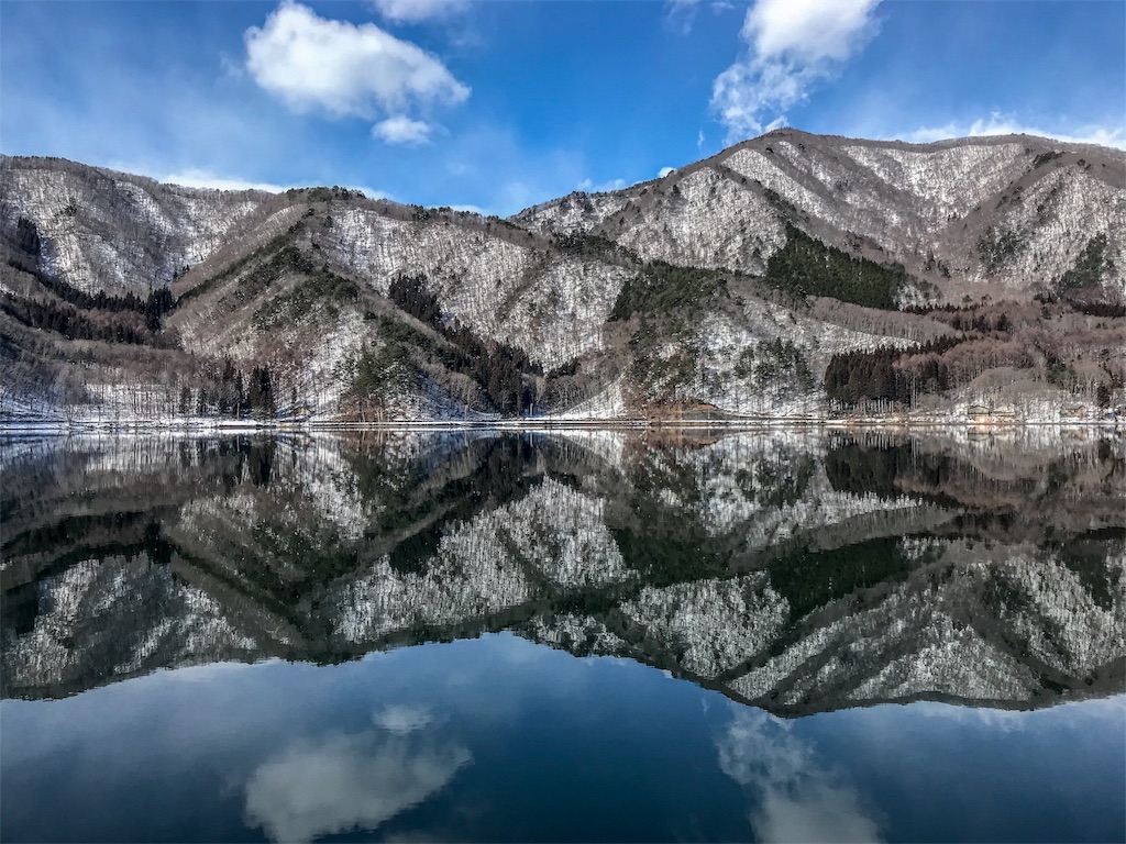 長野県大町市 冬の木崎湖散歩 水鏡の絶景に感動 都会より田舎が好き