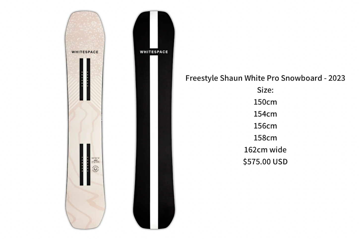 【ショーンホワイトモデル】ホワイトスペース　スノーボード WHITESPACE ホワイトスペース スノーボード 板 FREESTYLE YOUTH