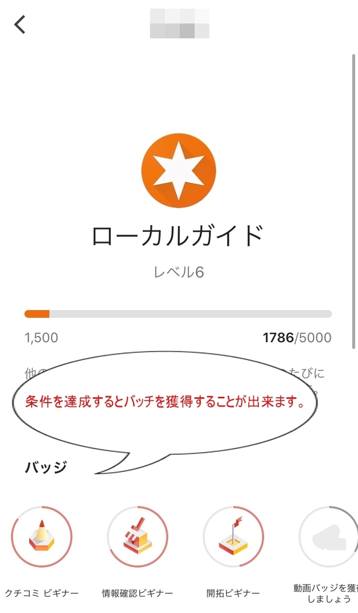 ローカルガイドバッチ