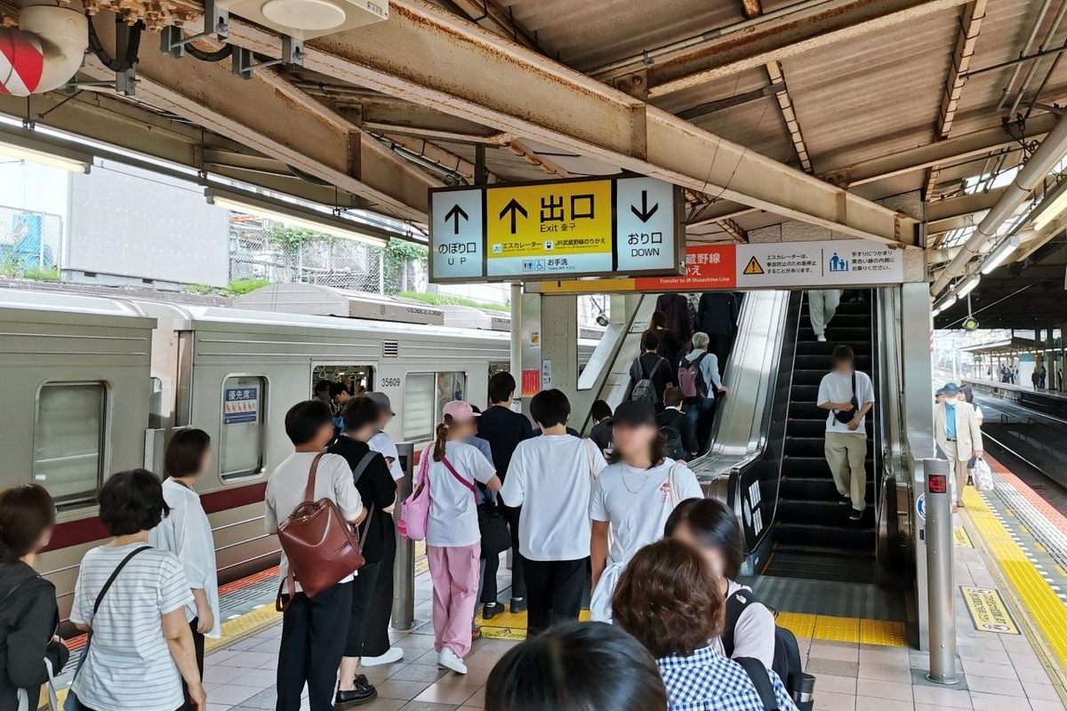 【乗換案内】朝霞台駅で東武東上線から武蔵野線に/北朝霞駅で武蔵野線から東武東上線に乗り換える - 東京フォト鉄道