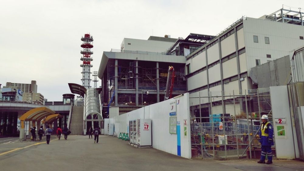 仙台駅東口の風景（2016年）