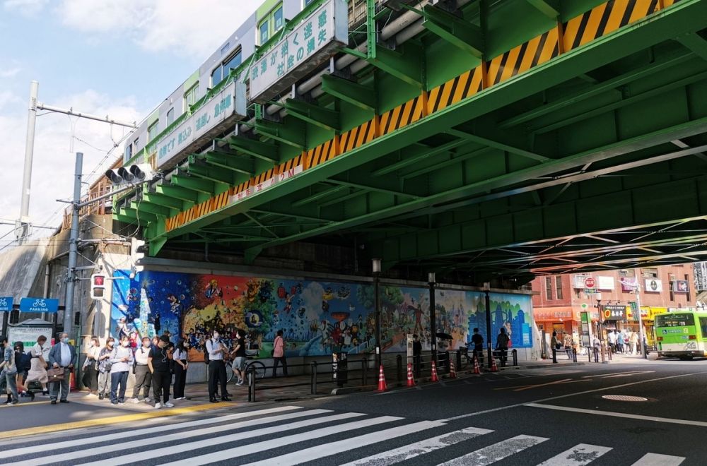 鉄道看板 行先板 両面 高田馬場駅←茅場町 茅場町←高田馬場