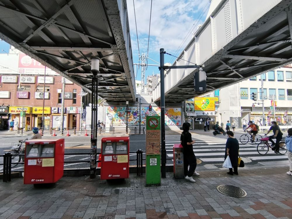 鉄道看板 行先板 両面 高田馬場駅←茅場町 茅場町←高田馬場