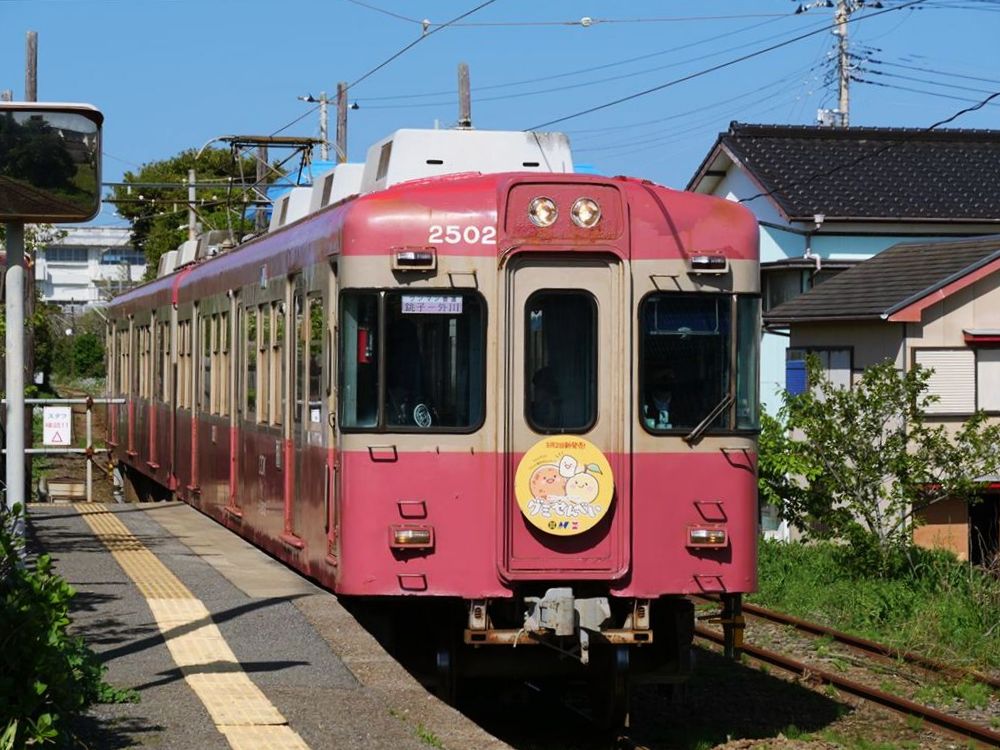 外川駅のホームの風景
