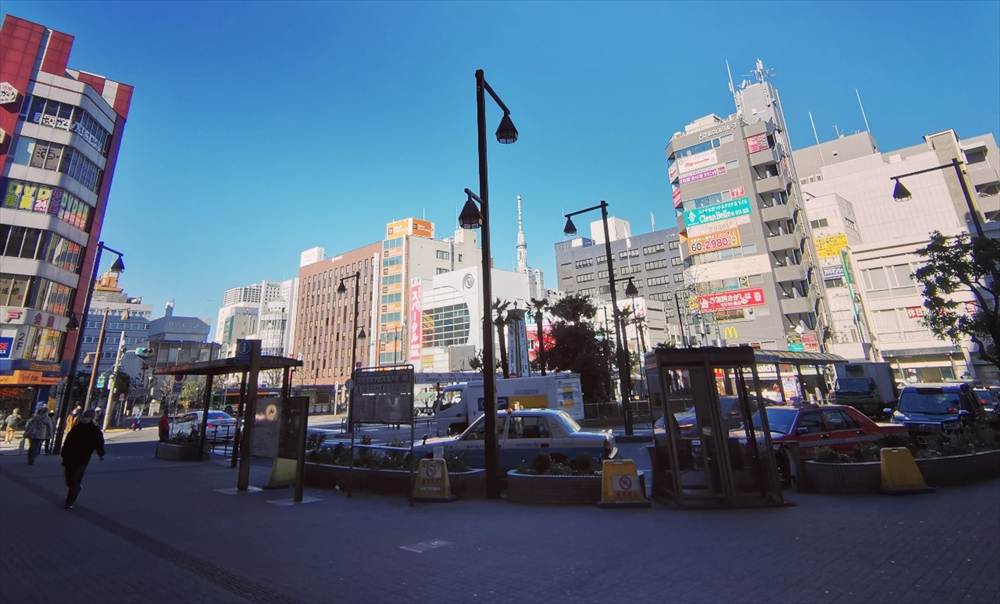 亀戸駅北口の風景