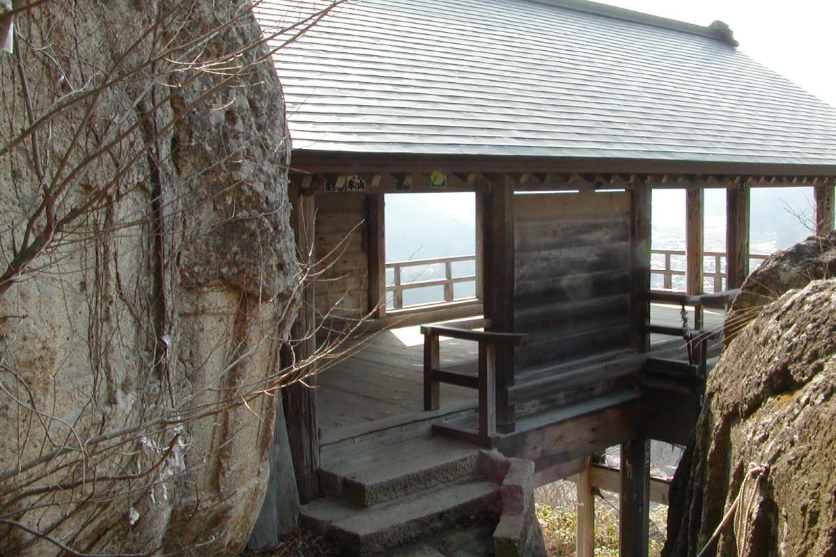 山寺の展望台からの景色