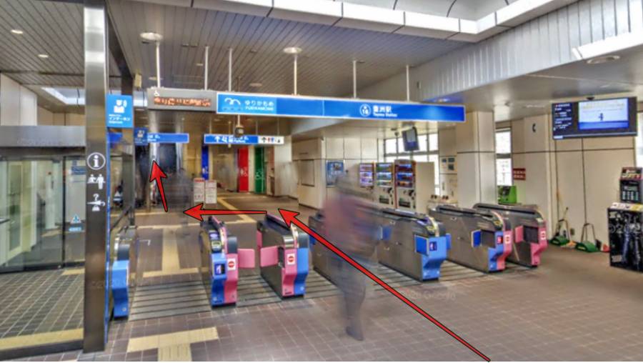 豊洲駅 ゆりかもめの改札口