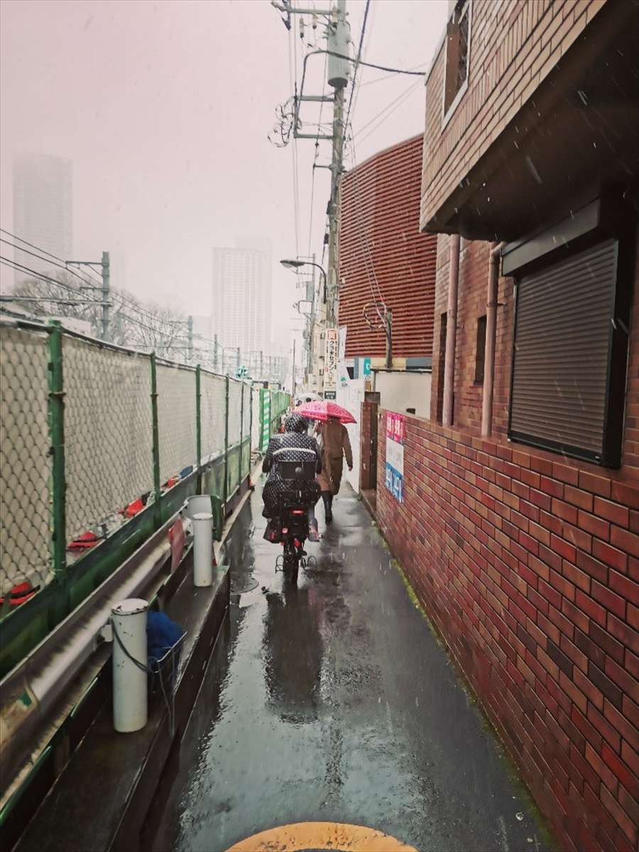 鬼子母神前停留場から東京メトロ副都心線の雑司が谷駅に行く道