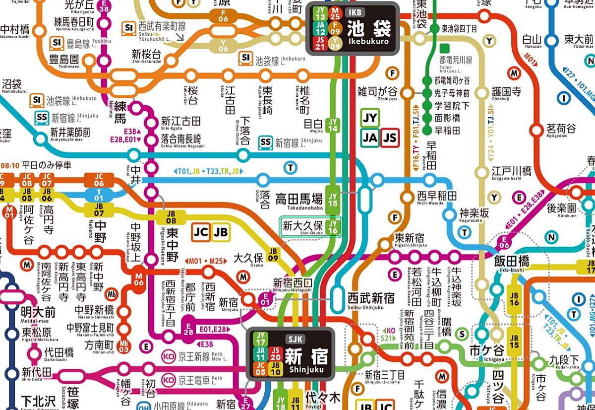 東京 駅 から 新 大久保 駅