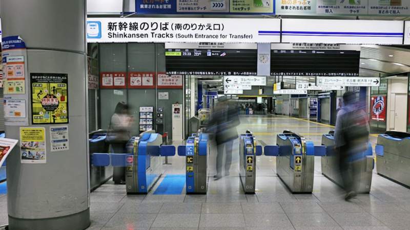 品川駅の新幹線の改札口