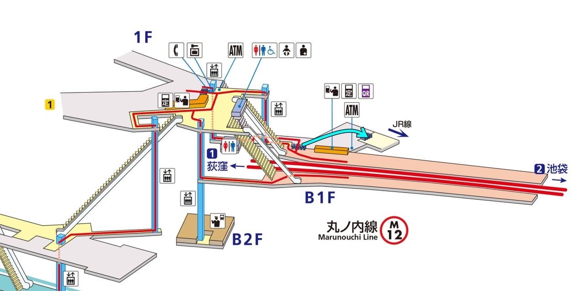 四ツ谷駅で丸ノ内線/南北線からJRに乗り換える方法【所要時間/乗車位置