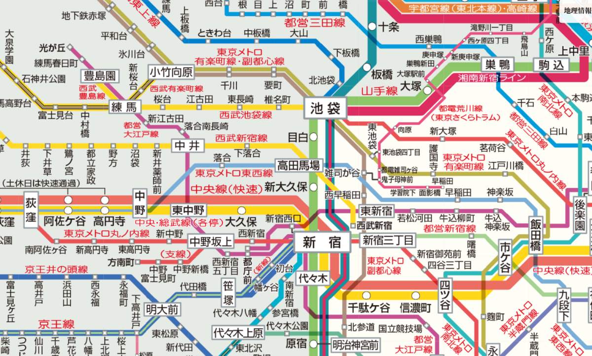 高田馬場駅(西武線)【路線図/構内図/周辺風景/出口案内(戸山口,ビッグ