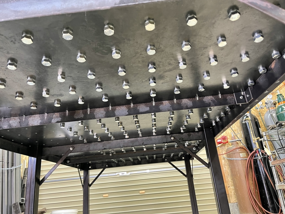 溶接定盤 溶 自作 鉄板 DIY アーク溶接 半自動溶接 溶接機 工具クランプ