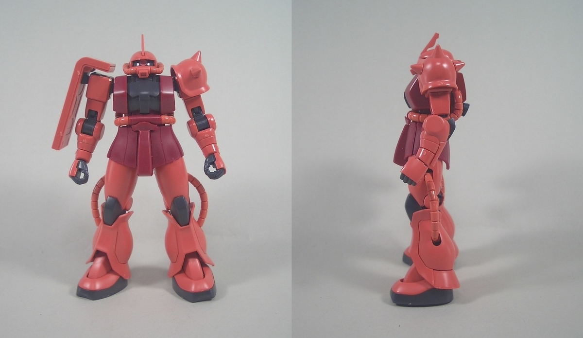 メガサイズ　ザクII　素組み HGUC シャア専用ザクⅡ 素組みレビュー - つみプラファクトリー