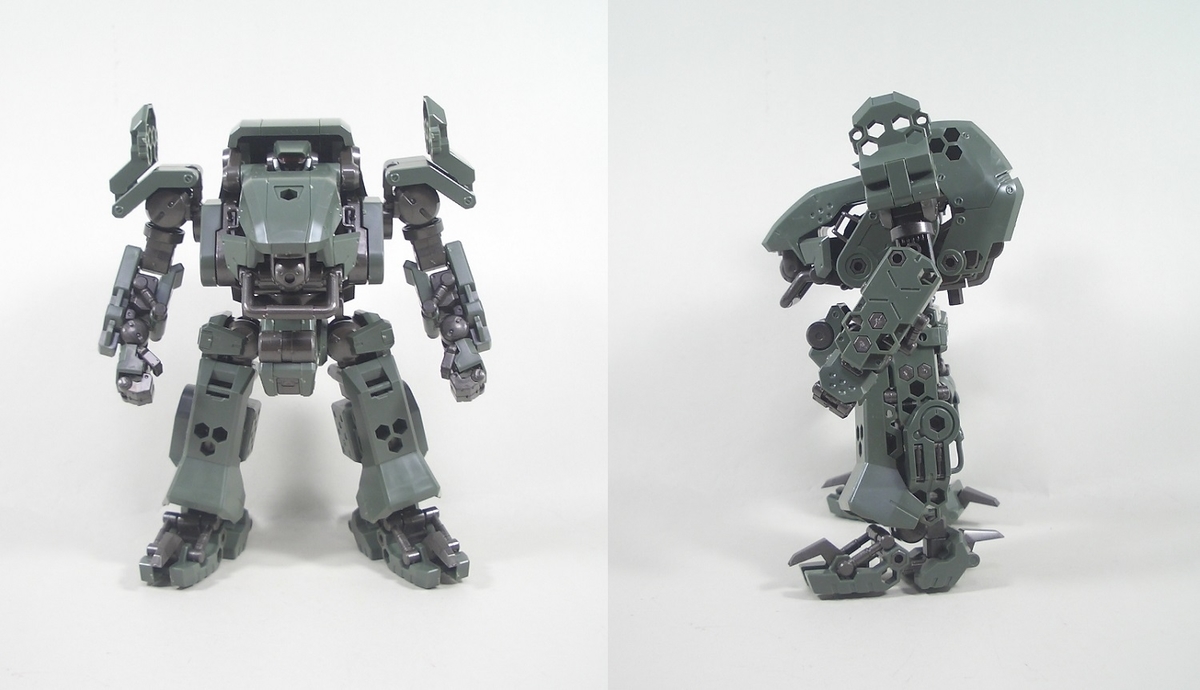ヘキサギア バルクアームα 密林戦仕様 素組みレビュー - つみ