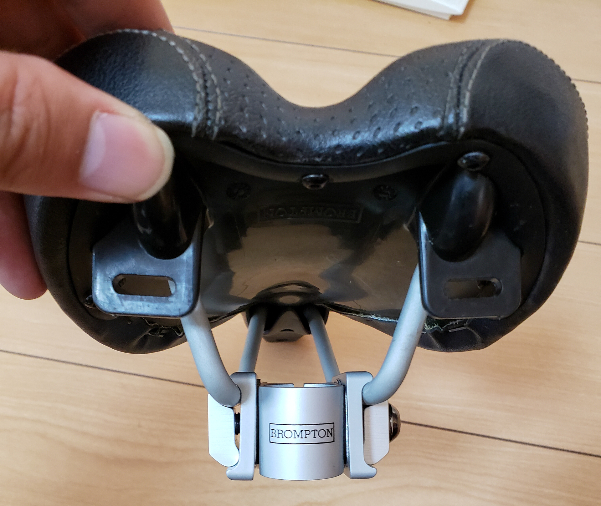 ブロンプトン純正シートピラー➕純正シート用固定金具 ブロンプトン シートピラー交換 TIPSUM FULL CNC TITANIUM