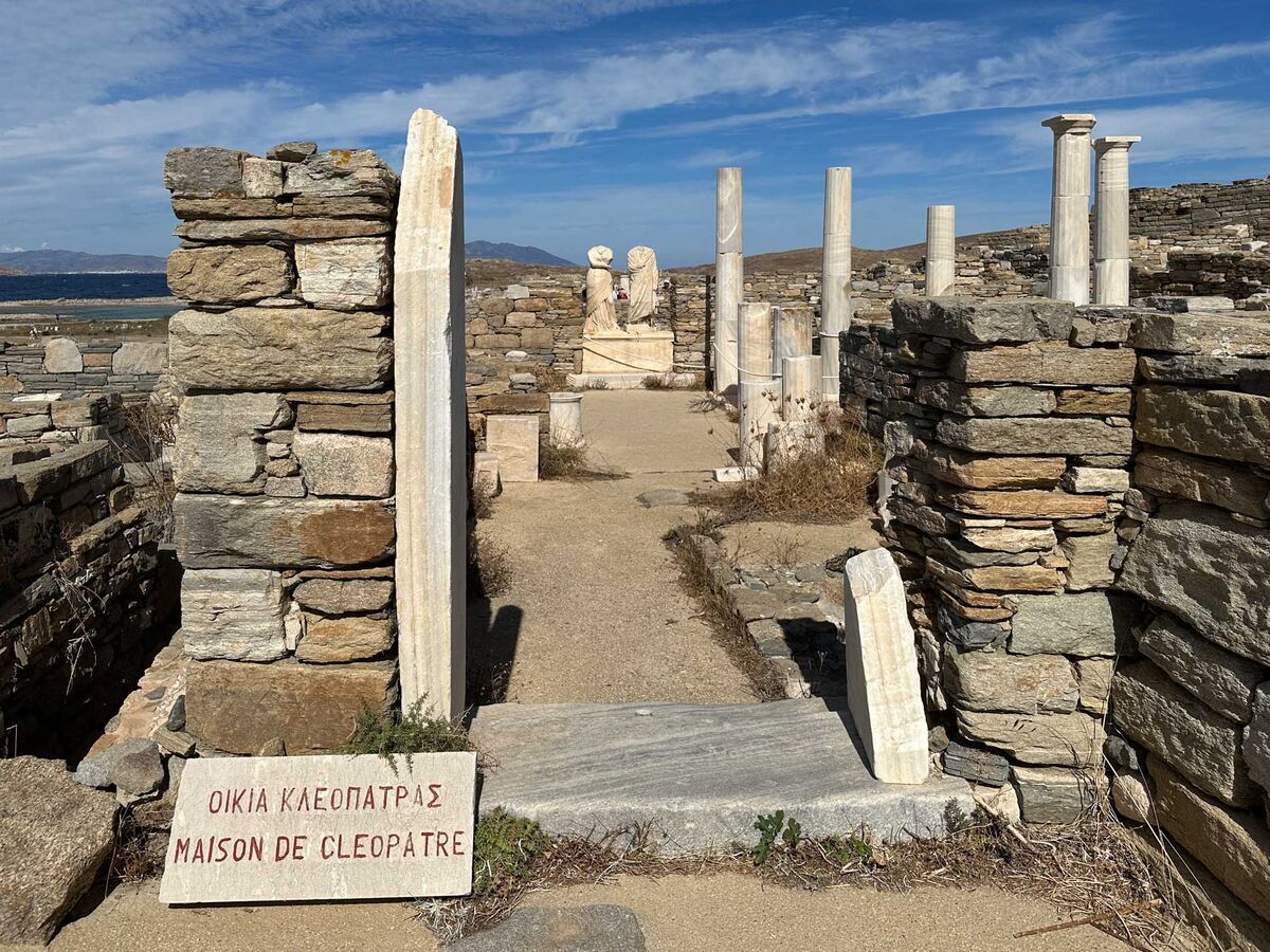 ギリシャ　デロス島　世界遺産　ギリシャ古代遺跡