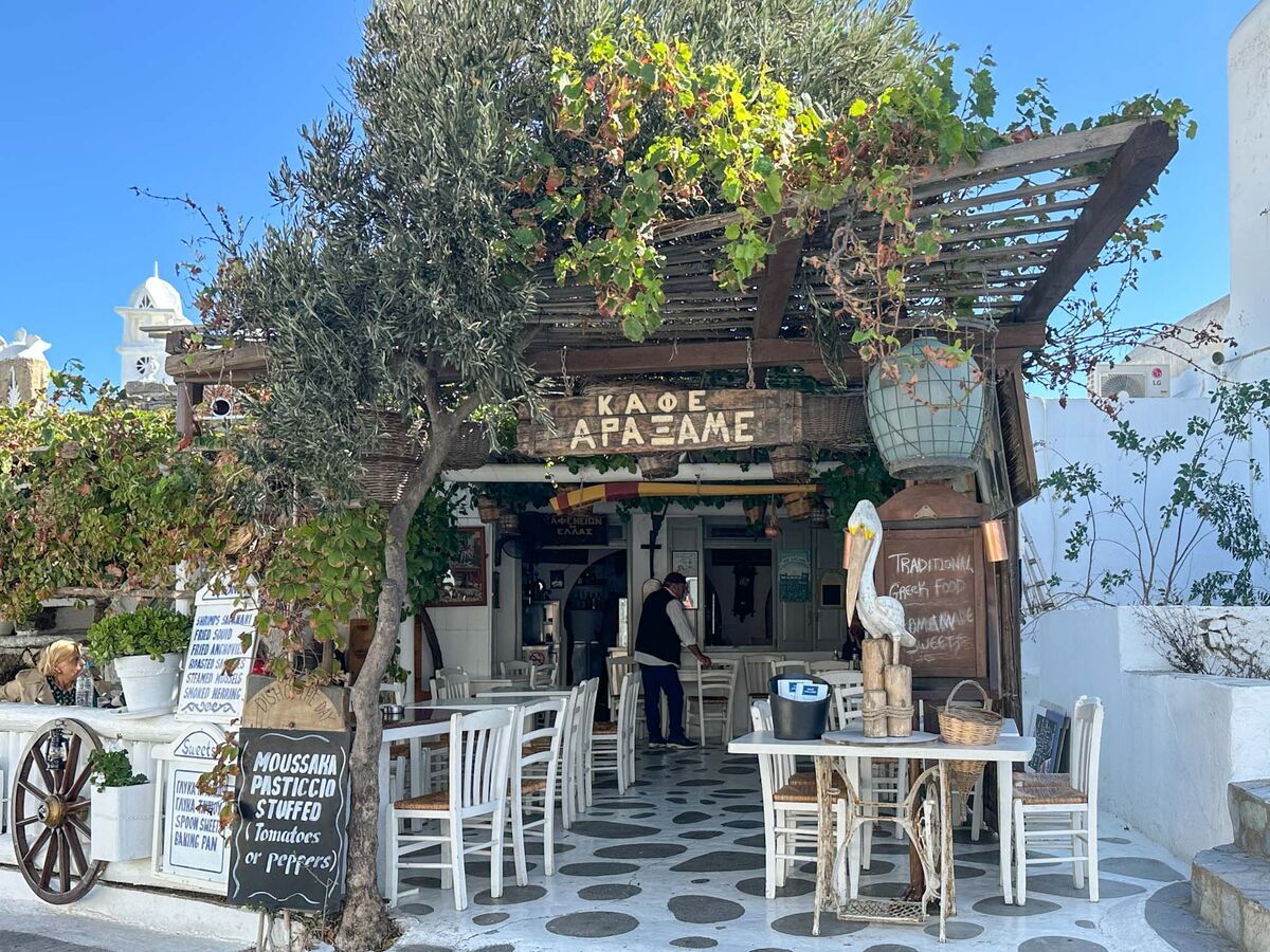 ギリシャ　ミコノス島　アノメラ村