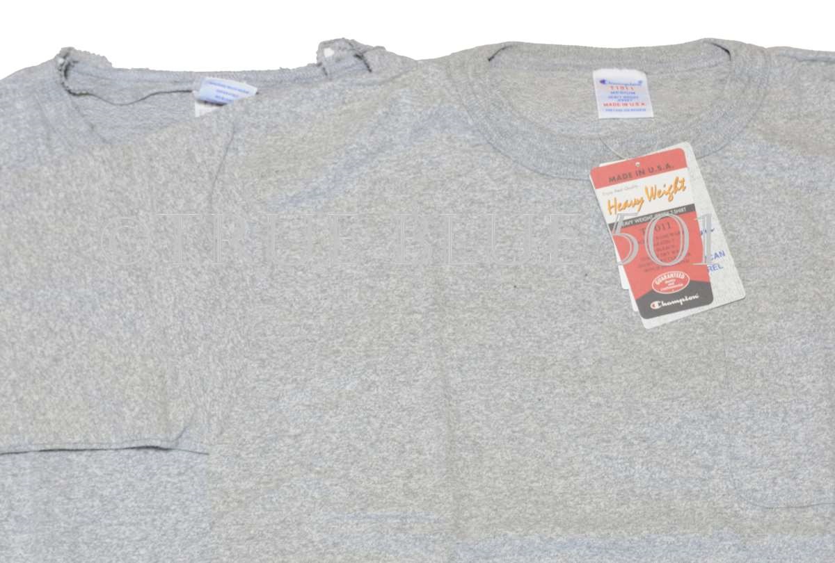 Champion T1011の経年変化・経年劣化 ボロボロなTシャツ - TRUE BLUE 501